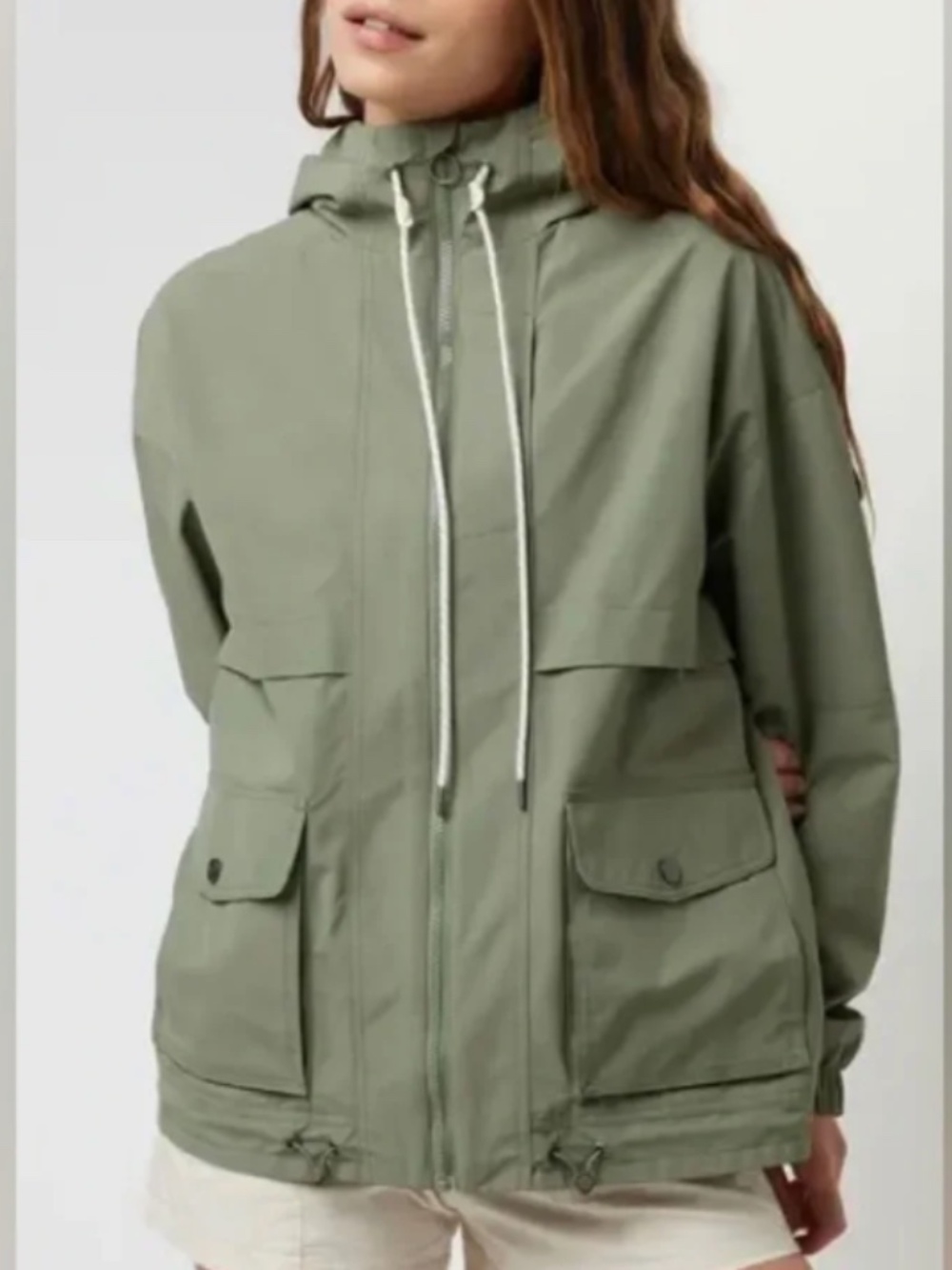 Vuori Elijo Hooded Water Resistant Jacket - Pistachio
